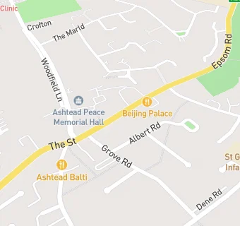 map for Ashtead Village Club