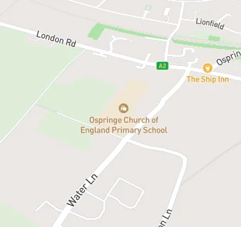 map for Ospringe Church of England Primary School