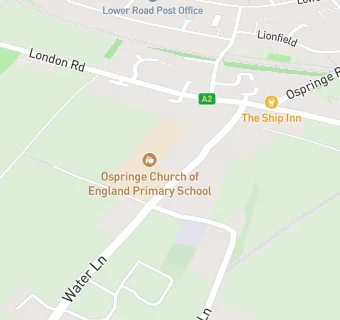 map for Ospringe Primary School