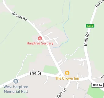 map for Harptree Dental Surgery