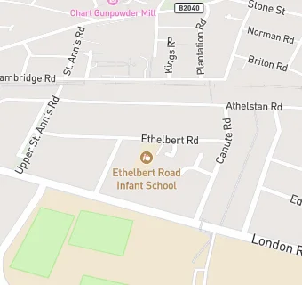 map for Ethelbert Road Primary School