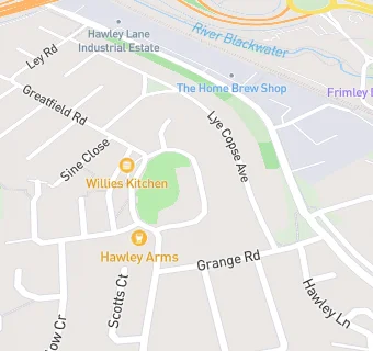 map for Hawley Arms