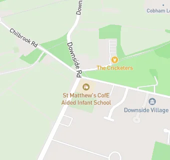 map for St Matthew's CofE Aided Infant School, Cobham