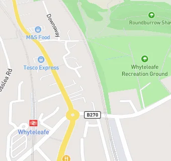 map for Whyteleafe Free Church