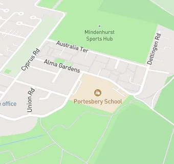 map for Twelve 15 At Portesbery School