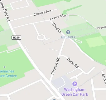 map for Warlingham Green Medical Practice