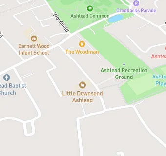 map for Little Downsend Ashtead