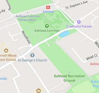 map for Ashtead Youth Club