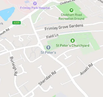 map for St Peter's Church Hall