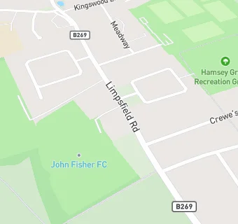 map for John Fisher Sports Club