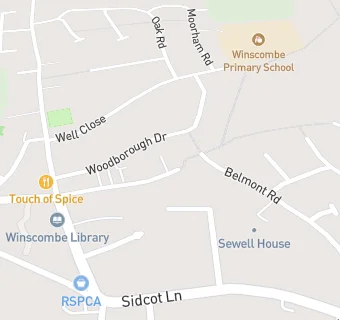 map for Winscombe And Banwell Family Practice