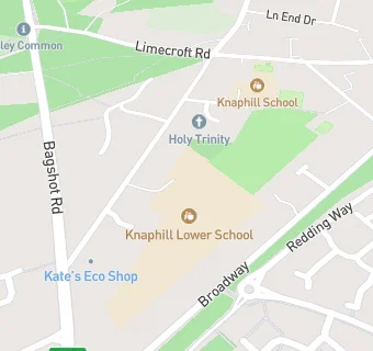 map for The Knaphill Lower School