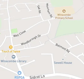 map for Winscombe And Banwell Family Practice