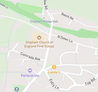 map for Shipham Church of England First School