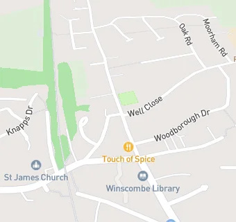 map for Winscombe Social Club