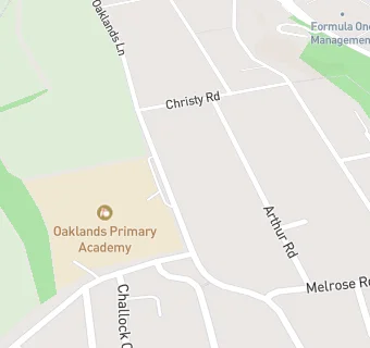 map for Oaklands Primary School