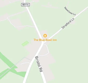 map for The Blue Bowl Inn