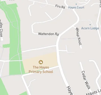 map for Aspens Services At The Hayes Primary School