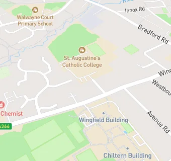 map for Trowbridge Health Centre At Wingfield Road