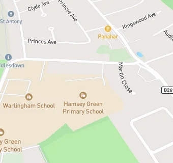 map for Hamsey Green Primary