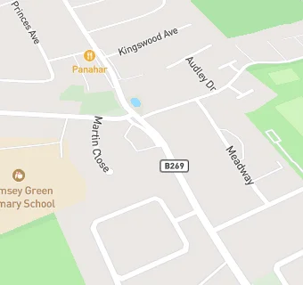 map for Hamsey Green Fish Bar