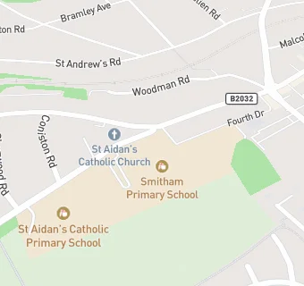 map for Smitham Primary School