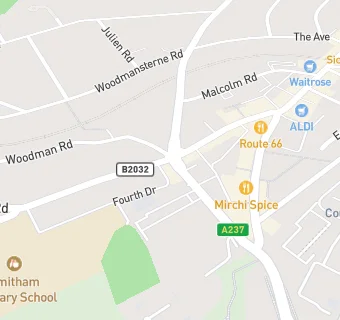 map for Purley Girls' High School