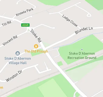 map for Stoke D'Abernon Cricket Club