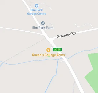 map for The Queens College Arms