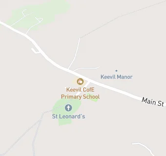 map for Keevil CofE Primary School