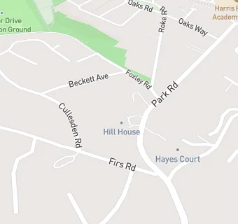 map for Hill House Nursing Home