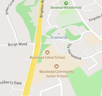 map for Banstead Infant School