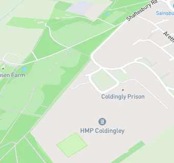 map for H M Prison Coldingley