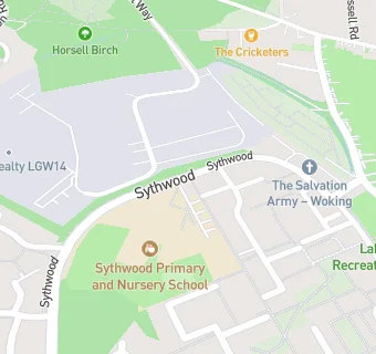 map for Sythwood Primary School