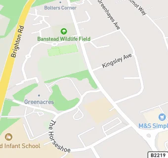 map for Short Breaks Banstead