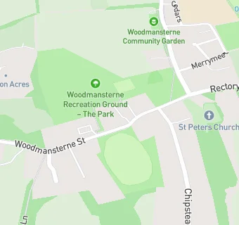 map for The Woodman Public House