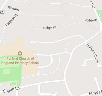 map for Pyrford First School