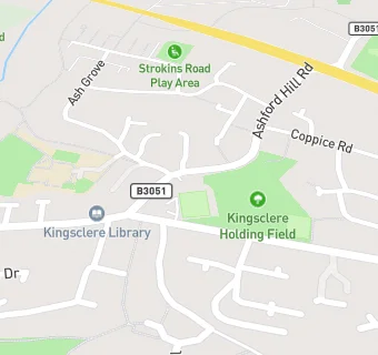 map for Kingsclere Bowling Club