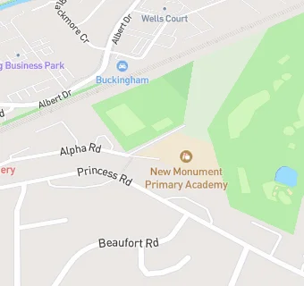 map for New Monument School