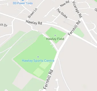 map for Hawley Bowling Club