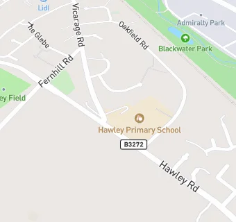 map for Hawley Primary School