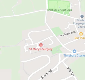 map for St. Mary's Surgery