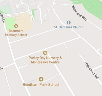 map for Purley Day Nursery & Montessori Centre