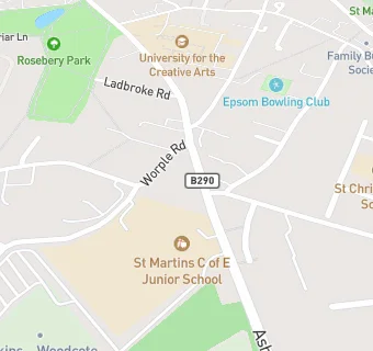 map for Mydentist, Ashley Road, Epsom