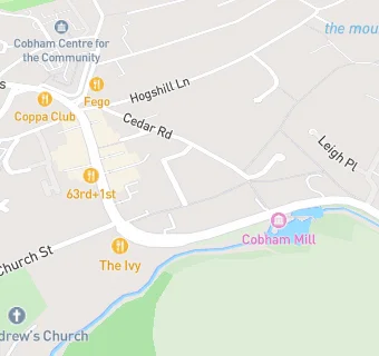 map for Cobham Montessori School