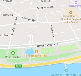 map for Ramsgate Croquet Club