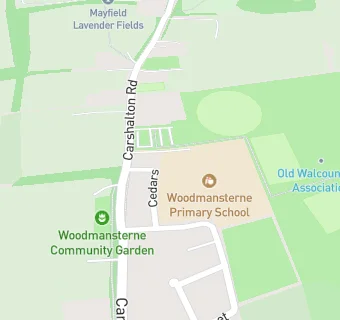 map for Woodmansterne Primary School