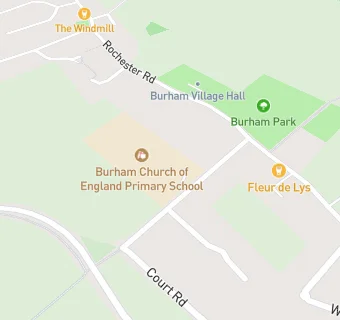 map for Burham Church of England Primary School