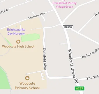 map for Woodcote Primary School