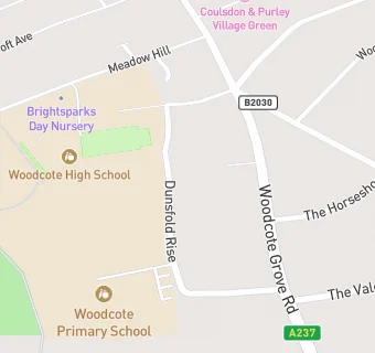 map for Woodcote Primary School Breakfast & After School Club